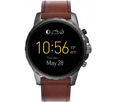 qMust Lederen armband voor Fossil Q Marshall - Brown
