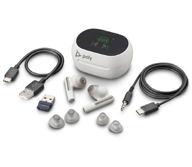Poly Voyager Free 60+ USB-C UC MS (Wit)