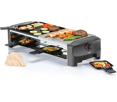Princess 162820 Raclette 8 Stone & Grill Party