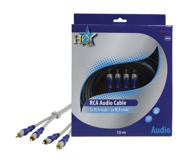 HQ Products 2x RCA/2x RCA, 10m