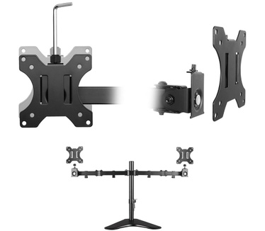 Ewent EW1536 Bureausteun voet voor 2 monitoren tot en met 32 inch met VESA