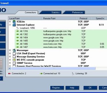 Kerio Personal Firewall screenshot (resized)