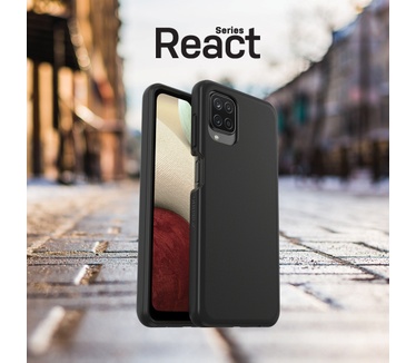 Otterbox React Back Case - Samsung Galaxy A12 (A125) Zwart