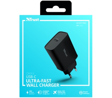 Trust Qmax 18W Ultra-Fast USB-C Wall Charger with PD