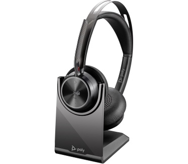 Poly Poly Voyager Focus 2-M USB-C-C Headset USB-C/A Adapter Charging Stand