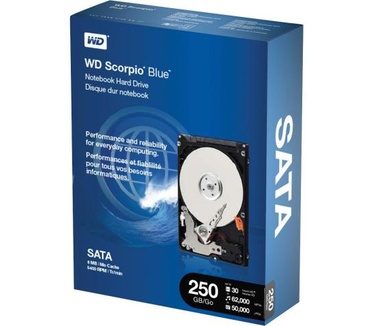 Western Digital Scorpio Blue WDBABB2500ANC, 250GB SATA-300, 8MB, 5400rpm