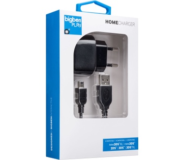 Bigben Interactive Nintendo New 3DS oplader (ook voor N3DSXL, 3DS, 3DSXL, 2DS) - zwart