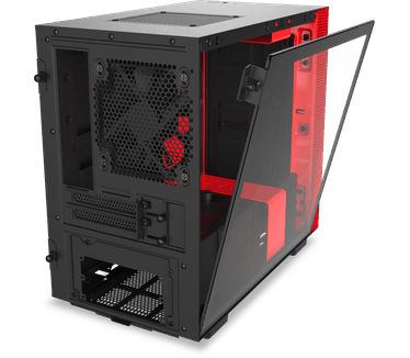 NZXT H210i Zwart/Rood