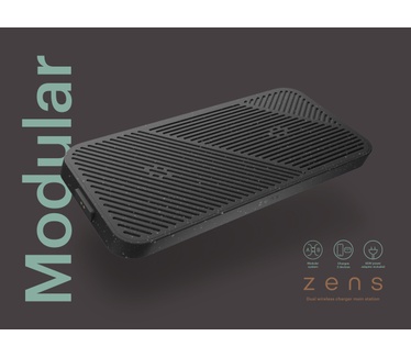 Otterbox Zens Modular Dual Draadloze oplader Main Station, Zwart