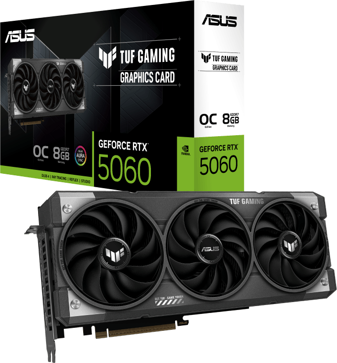 ASUS TUF GeForce RTX 5060 OC Edition 8GB 128-Bit