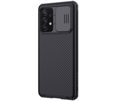 Nillkin CamShield Pro Hard Case - Samsung Galaxy A52 - Zwart Zwart