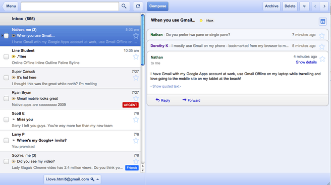 De nieuwe Gmail-app