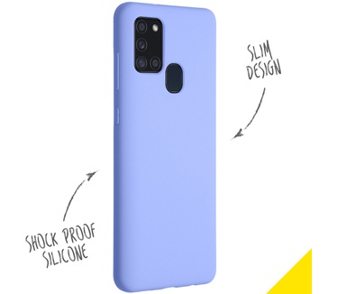 Accezz Liquid Siliconen (Galaxy A21s) Paars