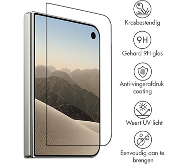 Accezz Gehard Glas Screenprotector 2-pack voor de Apple iPhone Duo
