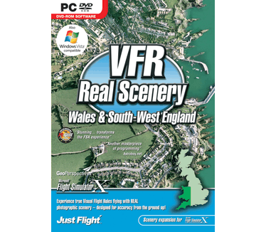 VFR Real Scenery, Vol. 3 (Wales and South West England) (FS X Add-On) (DVD-Rom), PC