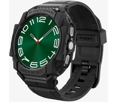 Spigen Rugged Armor Pro Case Samsung Galaxy Watch Ultra Zwart