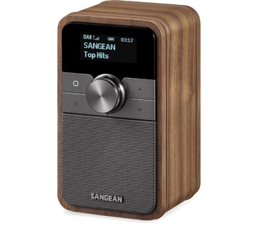Sangean DDR-8 compacte houten DAB+ en FM radio met Bluetooth ontvangst, Vintage Walnut