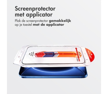 Accezz Gehard Glas Screenprotector met Applicator - 2-pack voor de Apple iPhone 18 Pro / 17 Pro