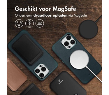 Accezz Vintage Leather Magsafe Backcover