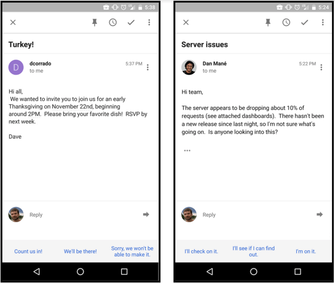 Inbox Gmail Antwoorden