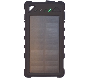 SunChargers.eu Smart 8.000 mAh Solar Powerbank Zwart
