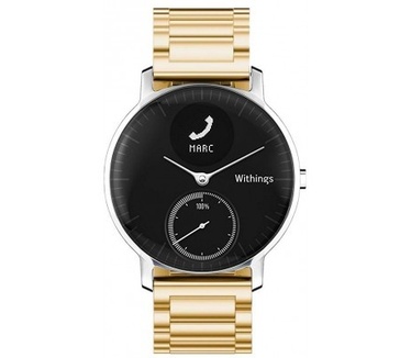 qMust Metalen armband voor Withings Steel HR 40mm - Gold