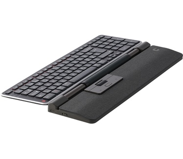 Contour Design RollerMouse Pro draadloos met Slim polssteun in stof Donkergrijs