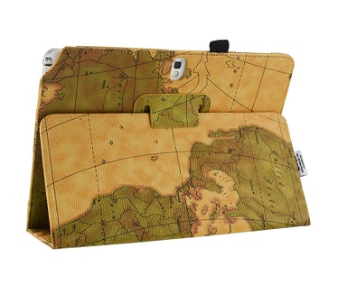i12Cover Retro Case Samsung Galaxy TabPro 10.1 Worldmap Design