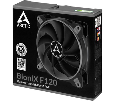 Arctic BioniX F120 (Grey) - Gaming Fan with PWM PST