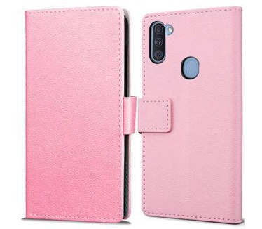 qMust Samsung Galaxy A11 Wallet Hoesje Roze
