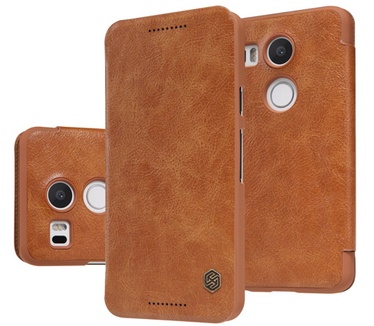 Nillkin Qin Slim PU Leather Book Case LG Google Nexus 5X - Bruin