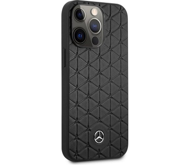Mercedes-Benz Quilted Stars Back Case iPhone 13 Pro (6.1") Zwart Zwart