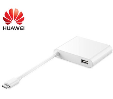 Huawei Matedock 2 AD11, HDMI/ VGA/ USB-C Adapter, wit