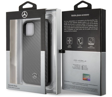 Mercedes-Benz Carbon Hard Case - iPhone 11 Pro (5.8'') - Zwart  Zwart