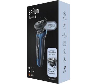 Braun Series 6 60-B1000s Elektrisch Scheerapparaat, Blauw