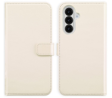 Selencia Echt Lederen Bookcase Samsung Galaxy A56 - Greige