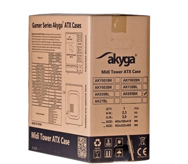 Akyga 'akyga ak995bk PC"ATX Nero