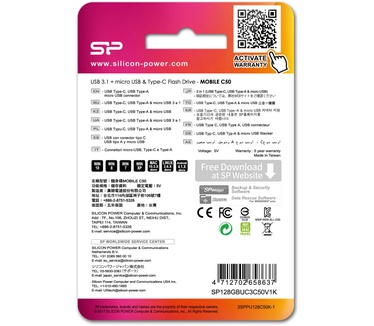 Silicon Power Mobile C50 128GB Zwart