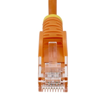 Startech.com 1,5m Dunne CAT6 Ethernet Kabel, Oranje, Snagless, 100W PoE, UTP, LSZH, 28AWG Pure Koperdraad, Slim RJ45 Netwerk Patchkabel met Trekontlasting, Fluke Getest