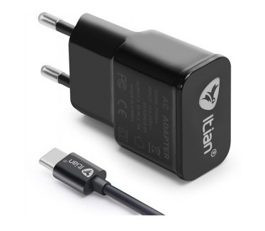 Itian Mobiele oplader - oplader met USB-C - 2100mAh - Black