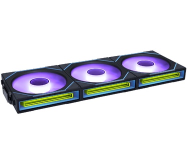 Lian Li UNI FAN SL-INF Wireless 120, Triple pack met controller, Zwart, 120mm