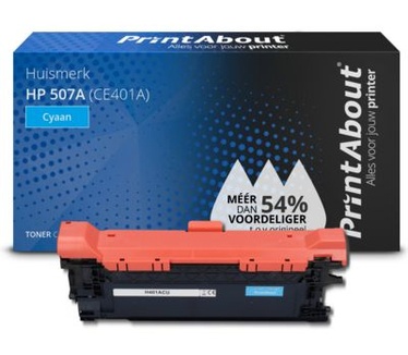 PrintAbout Huismerk HP 507A (CE401A) Toner Cyaan