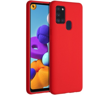 Accezz Liquid Siliconen (Galaxy A21s) Rood