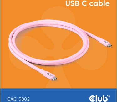 Club 3D USB C cable pink