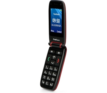 Profoon PM-665 Comfort Big Button Klap GSM incl. Cradle Red (PM-665)