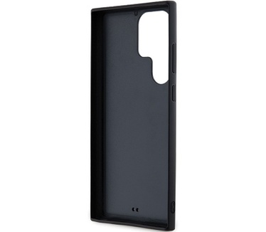 Karl Lagerfeld 3D Glitter BackCase Samsung Galaxy S24 Ultra Zwart Zwart