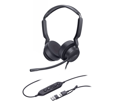 Yealink Dual Teams-headset met USB-C/A-aansluiting