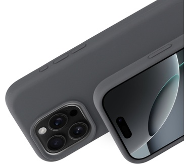 Mobiparts Silicone Cover Apple iPhone 16 Pro Urban Grey