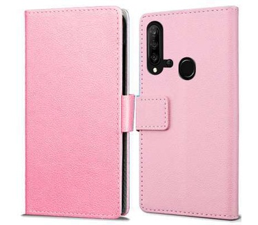 qMust Huawei P20 Lite 2019 Wallet Hoesje Roze