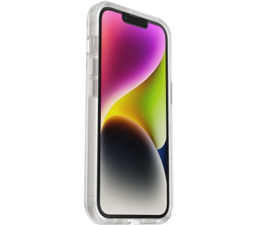 Otterbox OtterBox Drop Protection-bundel voor iPhone 14 Plus; Symmetry doorzichtige behuizing 3x getest volgens militaire standaard en prestatie glazen schermbeschermer 3x antikrastechnologie, Clear